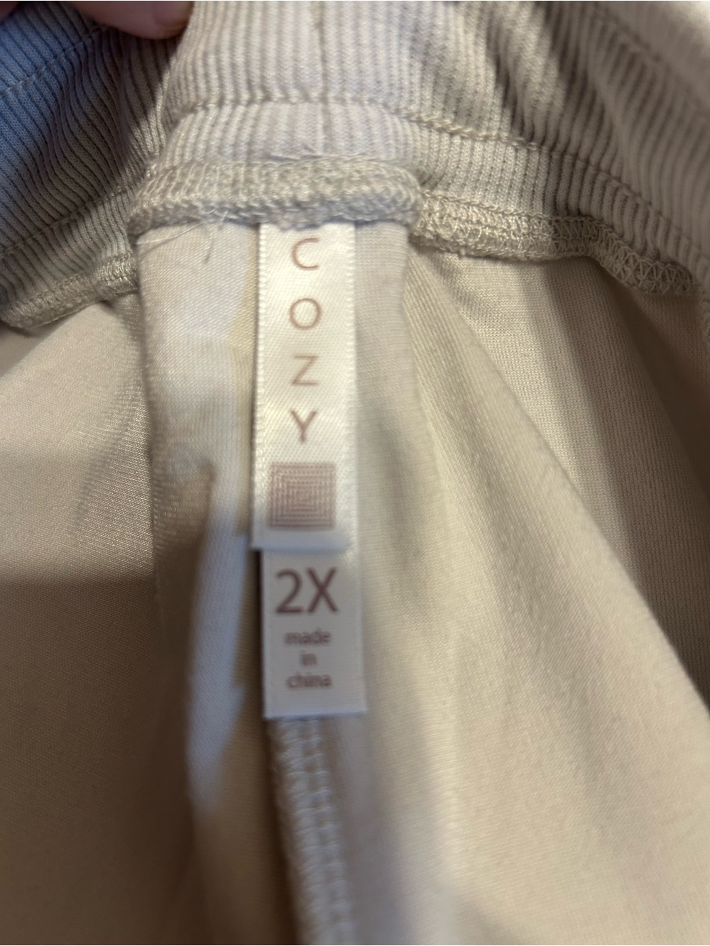 Lularoe Jax Light Gray Velour Drawstring Jogger Pants - Picture 4 of 5